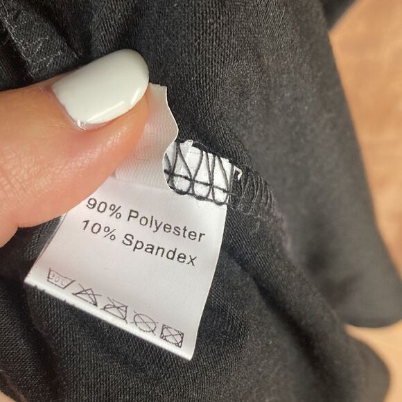 Vidussa Active Spaghetti Strap Twist Open Back Black Ruched Midi Dress - Picture 9 of 9